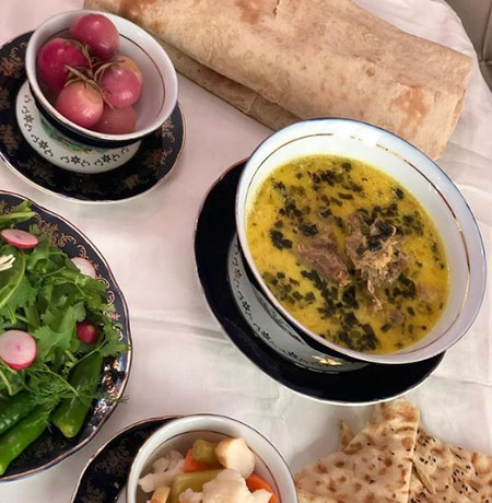 آموزش درست کردن تره شورباسی یا سوزی شورباسی غذای سنتی آذربایجان