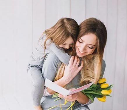 عکس نوشته های عاشقانه مادر دختری با ژست های شیک