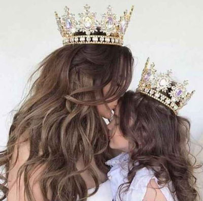 عکس نوشته های عاشقانه مادر دختری با ژست های شیک