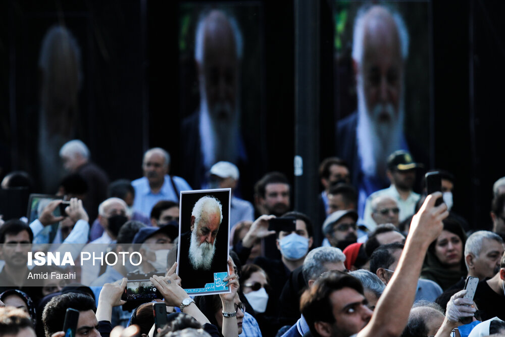 هوشنگ ابتهاج شاعر نامدار درگذشت+ زمان و تصاویر خاکسپاری