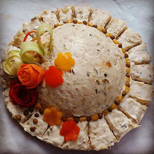30 تزئین الویه؛ زیباترین مدل تزئین سالاد الویه