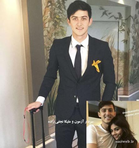 اولین عکس بارداری آناهیتا همسر سردار آزمون در کشور چکمه