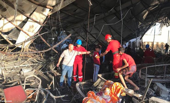 تصاویر هولناک آتش گرفتن عروس و داماد در مراسم عروسی 18+