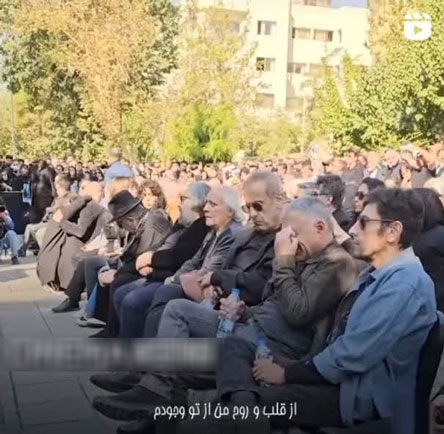 تصاویر خاکسپاری داریوش مهرجویی کارگردان و همسرش