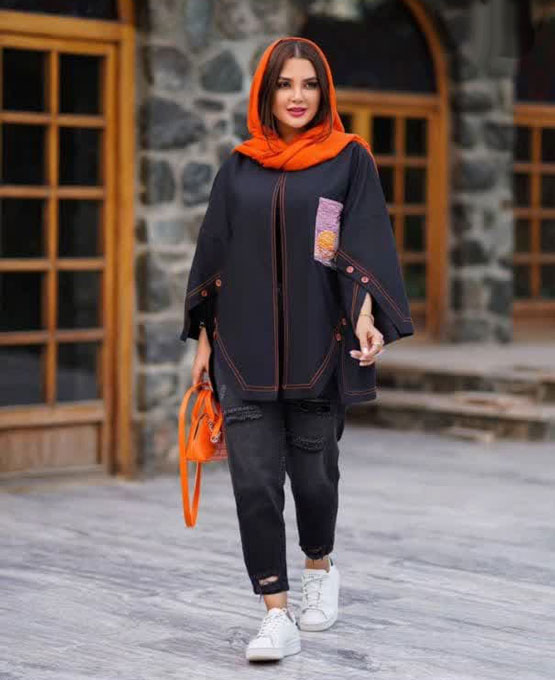 مدل بسیار شیک مشکی نارنجی