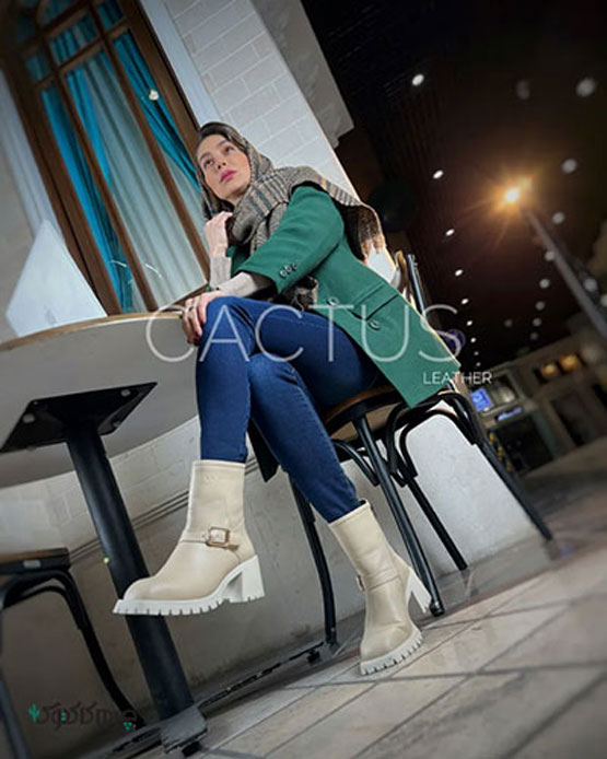 خرید کفش چرم زنانه چرم کاکتوس