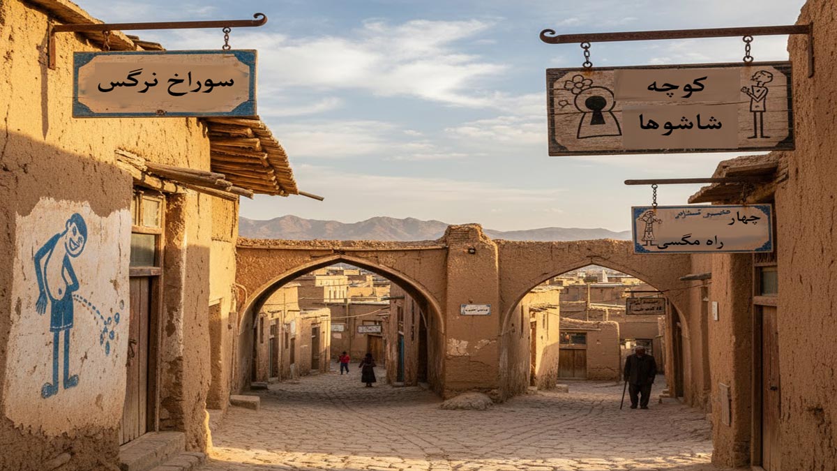 اسامی عجیب، کوچه های ایران! از شاشو تا داستان سوراخ نرگس