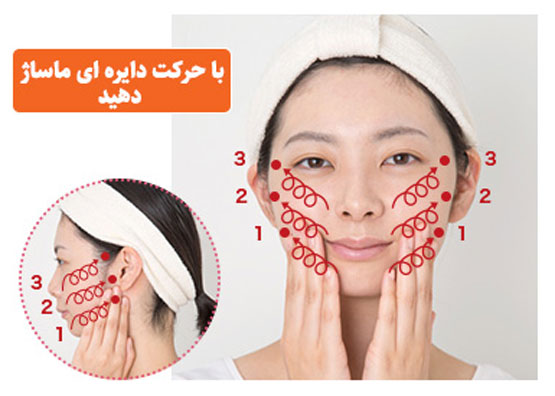 ماساژ تصویری صورت برای تقویت ماهیچه ها، جوانی و رفع افتادگی