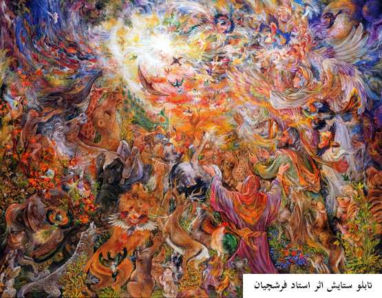 عکس‌هایی از گنجینه نقاشی های ماندگار استاد فرشچیان