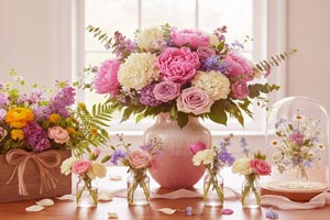 مدل های تزئین دسته گل برای روز مادر + تصاویر مدل های تزئین دسته گل برای روز مادر + تصاویر