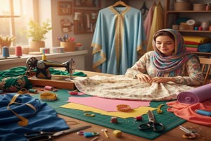 آموزش دوخت چادر نماز+ اندازه‌گیری و الگوی دقیق