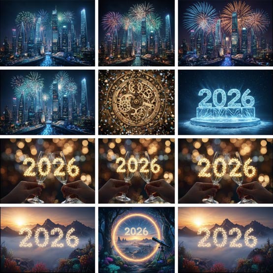 متن، شعر و عکس تبریک سال نو میلادی 2026
