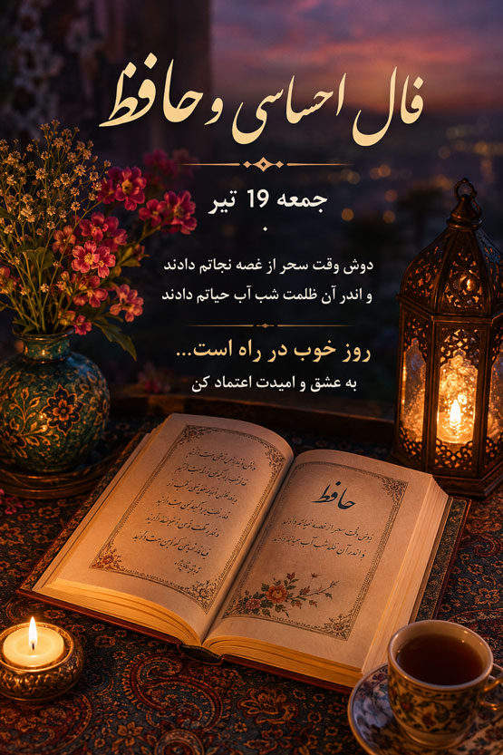 فال احساسی و حافظ روز جمعه 19 تیر