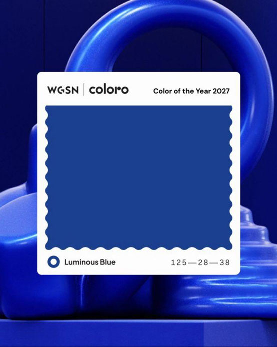 رنگ سال 2027 چیست؟ رنگ ترند 2027 و معرفی Luminous Blue
