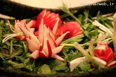 تزئین جدید سبزی خوردن
