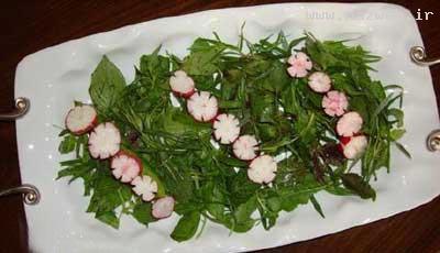 تزئین جدید سبزی خوردن