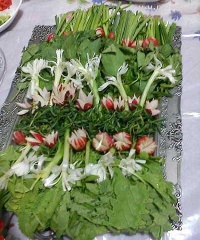 تزئین جدید سبزی خوردن