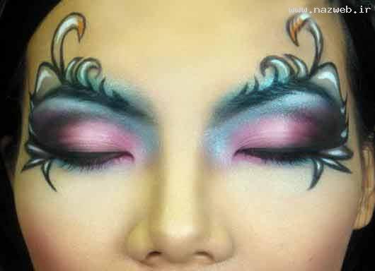 عکس های دیدنی از عیجب ترین آرایش های زنانه
