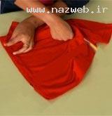 آموزش جالب و صحیح تا کردن تی شرت(+تصاویر) آموزش جالب و صحیح تا کردن تی شرت(+تصاویر)
