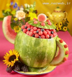 عکس هایی زیبا از تزئین های جدید هندوانه