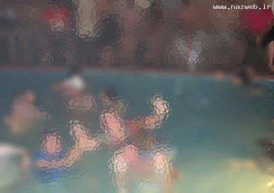 عکس هایی از شنای مختلط دختر پسرها در تهران