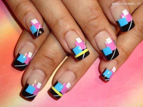 تصاویری زیبا از مدل های فرنج ناخن های دخترانه