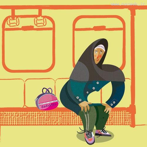تیپ های مختلف زنان و دختران در مترو (طنز باحال)