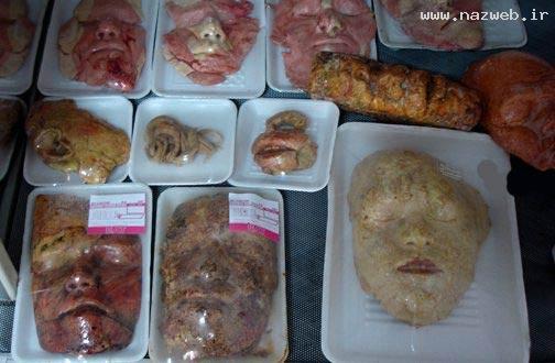 عکس های اعضای بدن انسان در یک شیرینی فروشی (18+)