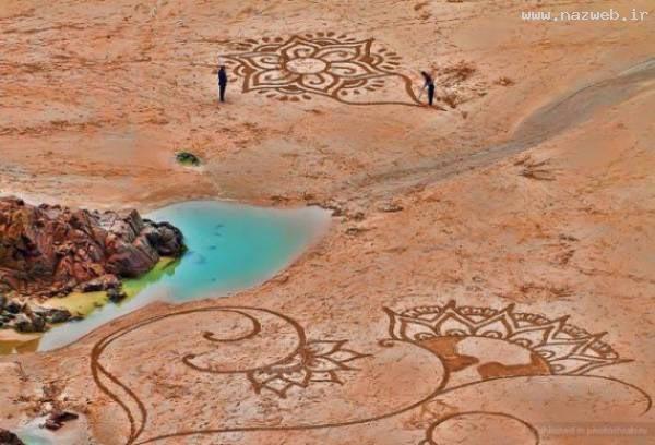 عکس های دیدنی از هنرنمایی زیبای شن و ماسه