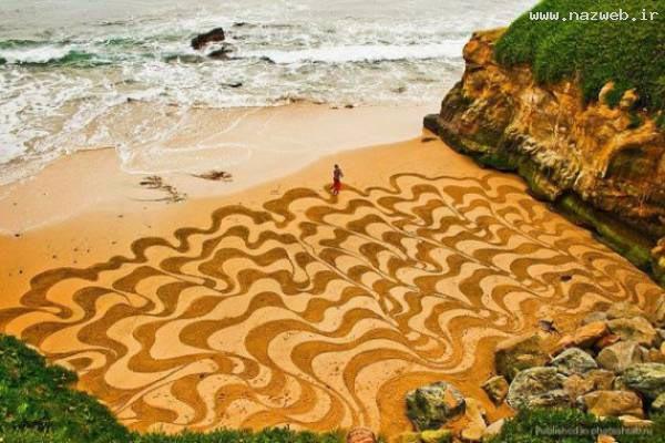 عکس های دیدنی از هنرنمایی زیبای شن و ماسه