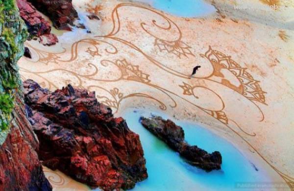 عکس های دیدنی از هنرنمایی زیبای شن و ماسه