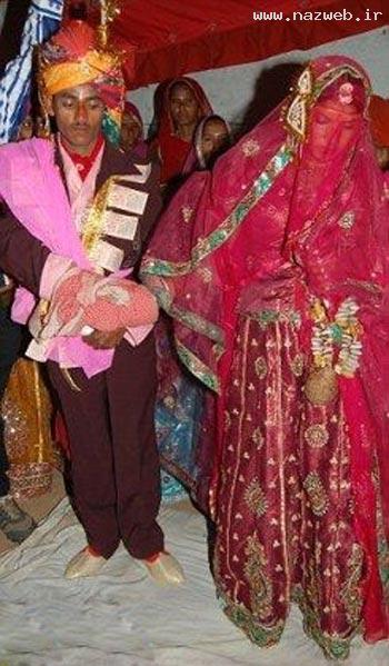 ازدواج دختر یک ساله با پسر سه ساله!!! عکس
