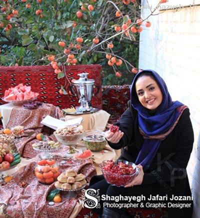 جدیدترین عکس های نرگس محمدی در شب یلدا