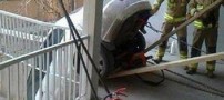 شاهکار خنده دار این خانم ایرانی در پارک کردن ماشین