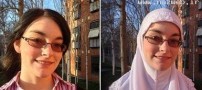 محجبه‌شدن غیرمسلمانان در روزحجاب! ( عکس)
