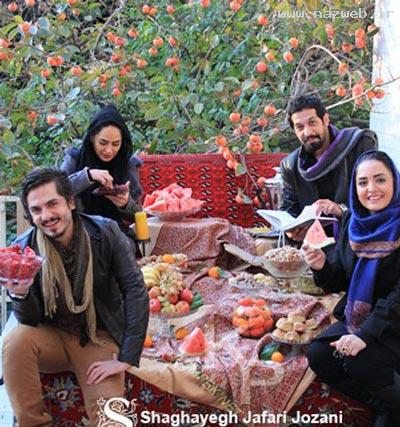 جدیدترین عکس های نرگس محمدی در شب یلدا