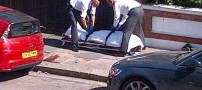 وحشت مردم بخاطر سقوط جسد از آسمان !! (عکس)