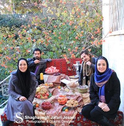 جدیدترین عکس های نرگس محمدی در شب یلدا