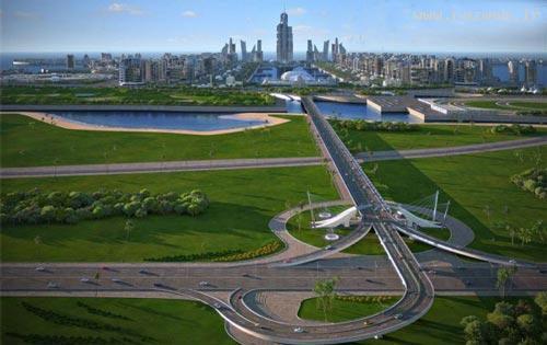 عکس های بلندترین آسمان خراش دنیا در دریای خزر