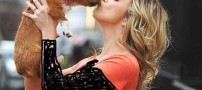 علاقه متفاوت و عجیب خانم ها به سگ و شوهر!عکس