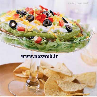 آموزش درست کردن سس هفت لایه مکزیکی/ عکس