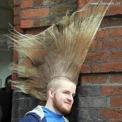 عکس های عجیب از سیخ ترین مدل موهای امروزی!!
