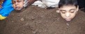 اقدام غیرانسانی دفن کودکان زنده در کود!! عکس