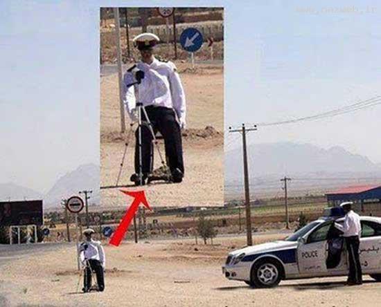 پلیس های مانکن در جاده های ایران! عکس