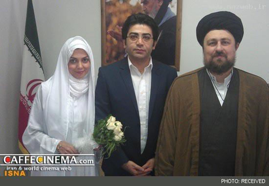 ازدواج فرزاد حسنی و آزاده نامداری باحضورحسن خمینی