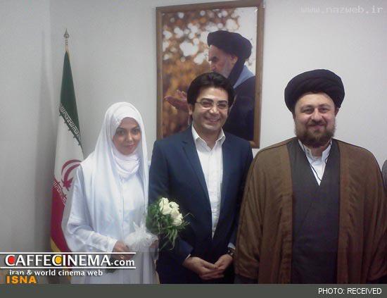 ازدواج فرزاد حسنی و آزاده نامداری باحضورحسن خمینی