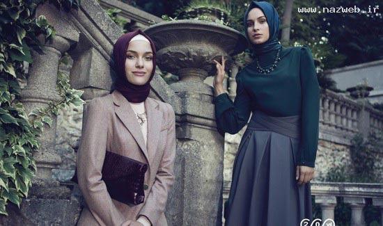 مدل های شیک و جدید روسری و مانتو دخترانه در بهار