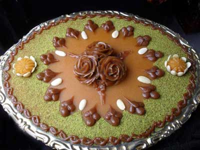 تزئین حلوا همراه با آموزش تهیه