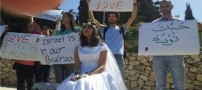 اقدام عجیب و جالب عروس جوان فلسطینی/ عکس