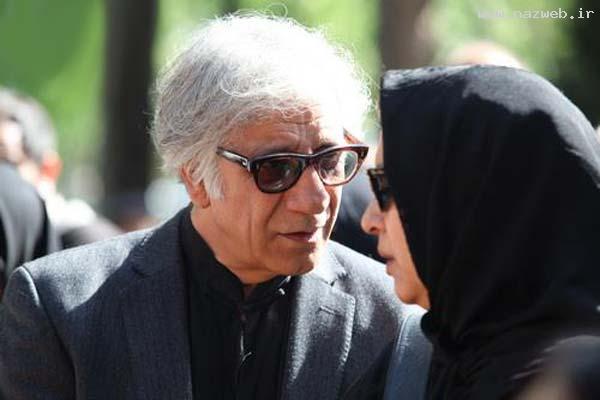 تصاویر پسرعسل بدیعی و بازیگران در مراسم خاکسپاری